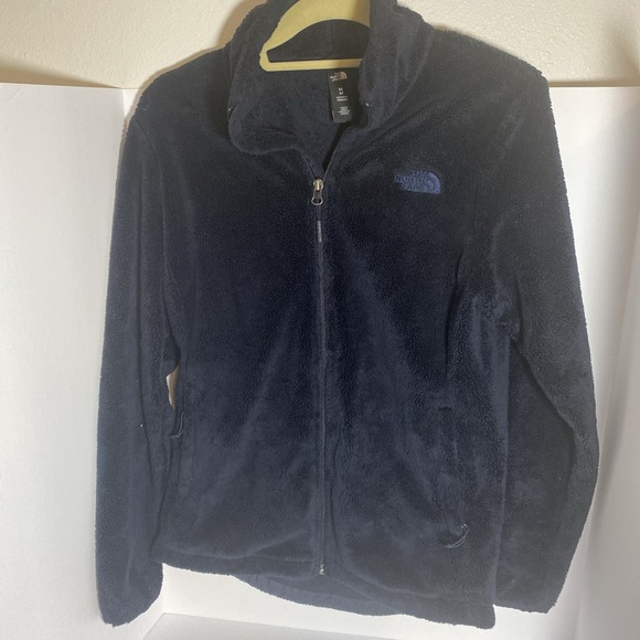 The North‎ Face Osito Fleece Jacket Womens Medium Navy Full Zip Sherpa E1 - Picture 1 of 5